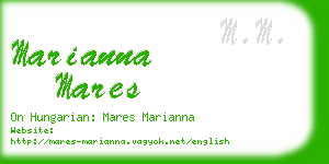 marianna mares business card